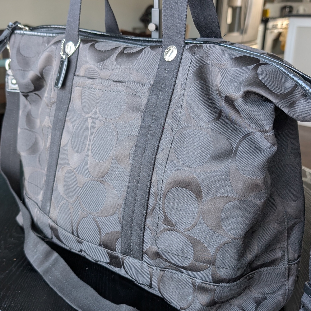 Stylish Black Coach Womens Duffel Bag